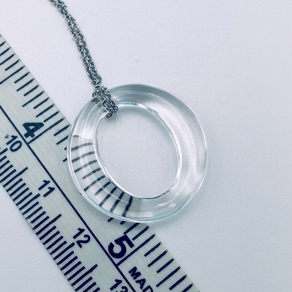 RARE Tiffany & Co. Platinum Rock Crystal Sevillana Necklace 17” with Packaging - Picture 8 of 9